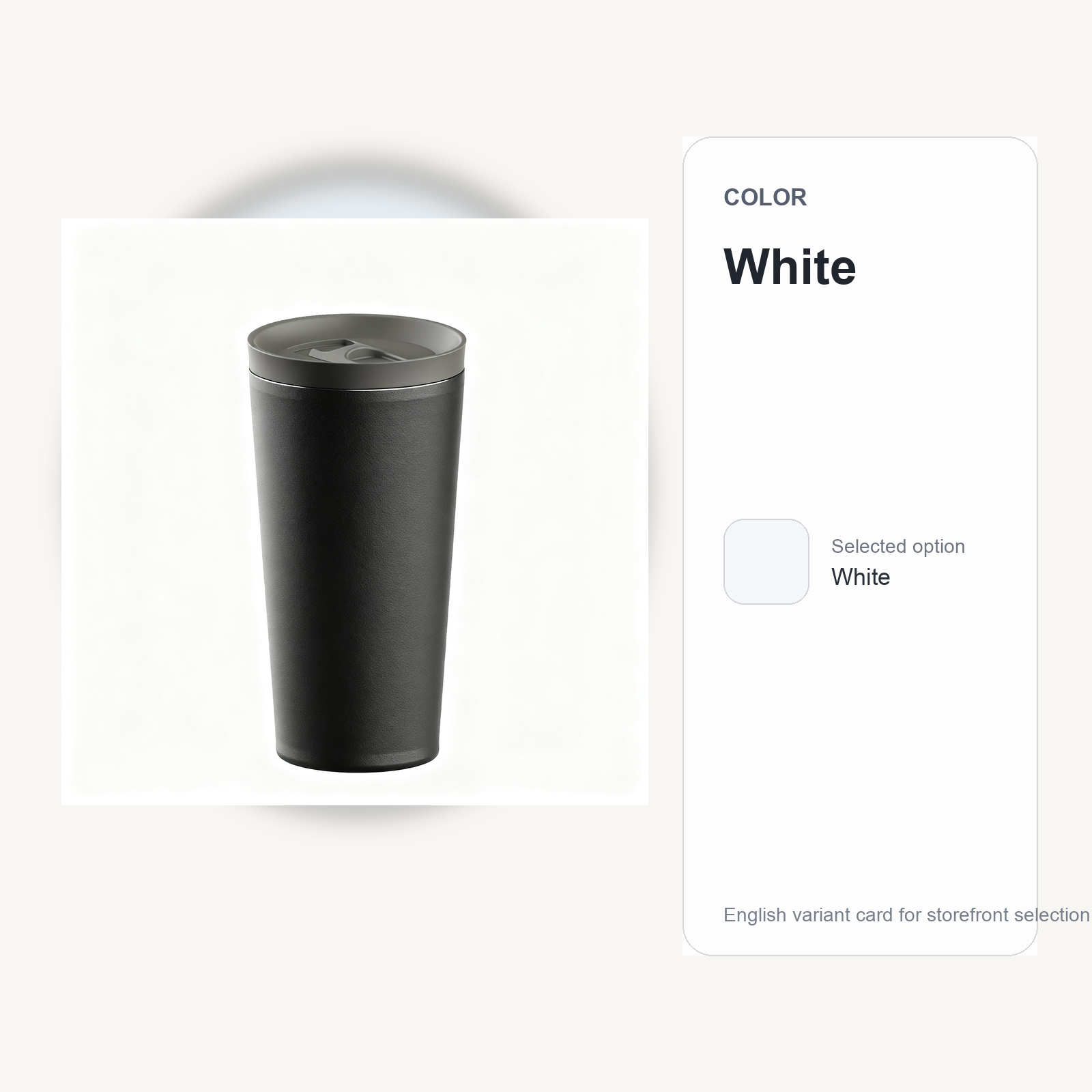 Variant card | White